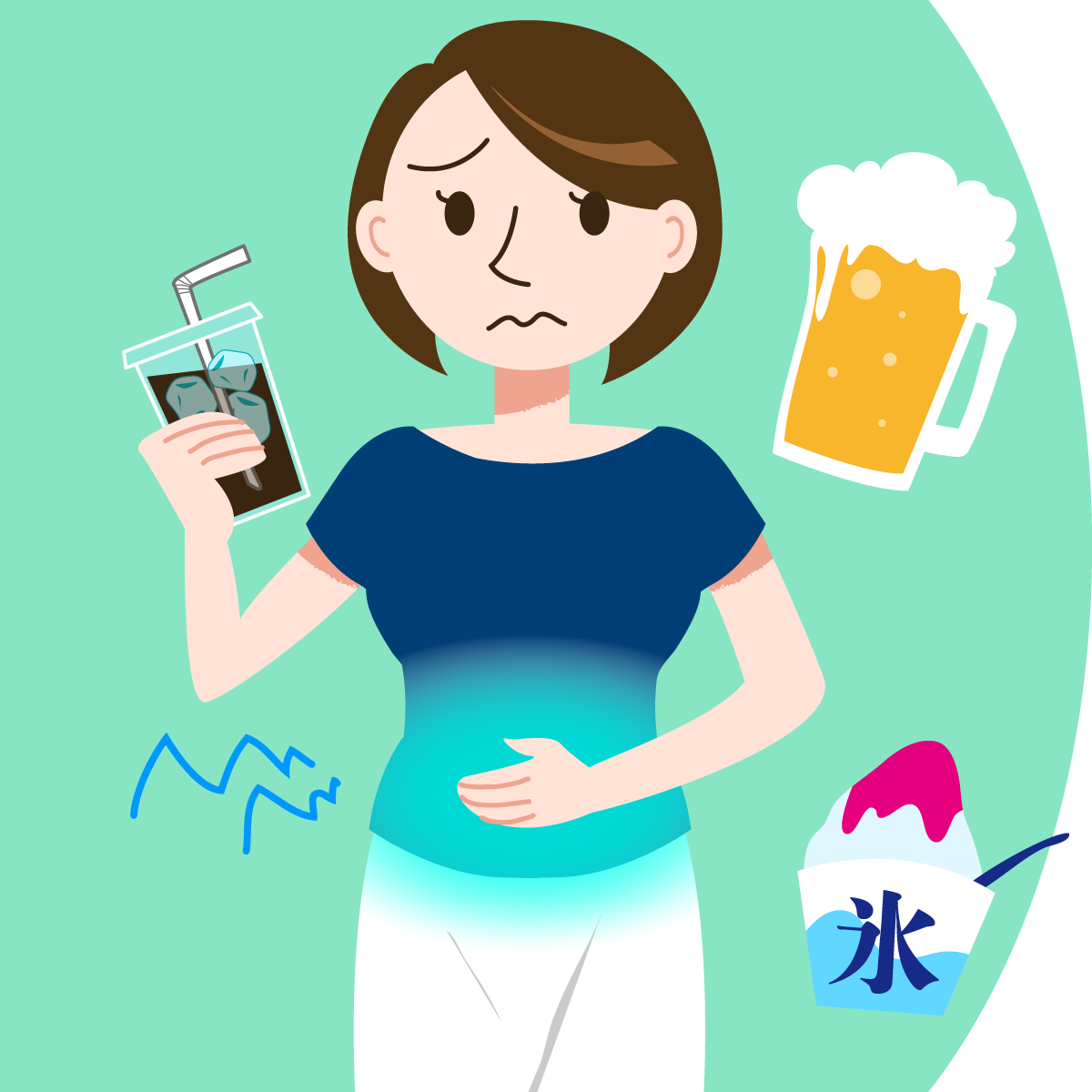 冷たいもの飲みすぎ！？